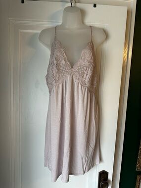 Zen Lace-Trim V-Neck Chemise